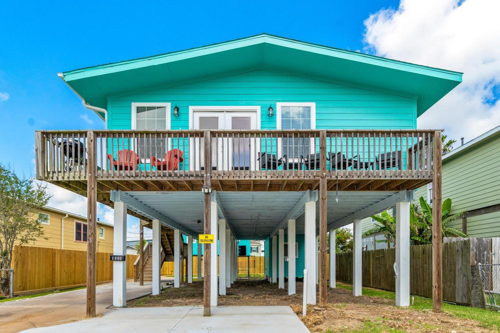 Nr Beach Pier Oasis Game Tables Yard Bbq Galveston Buitenkant foto